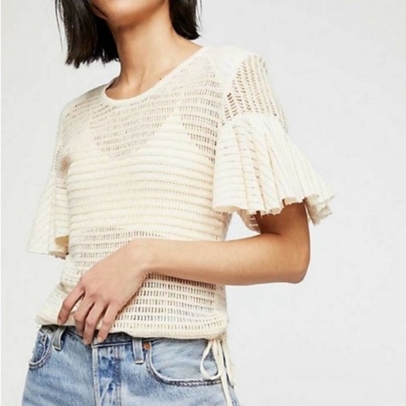 NWT Free People Bras Top Bundle Cream Red Blue XS - Picture 3 of 16